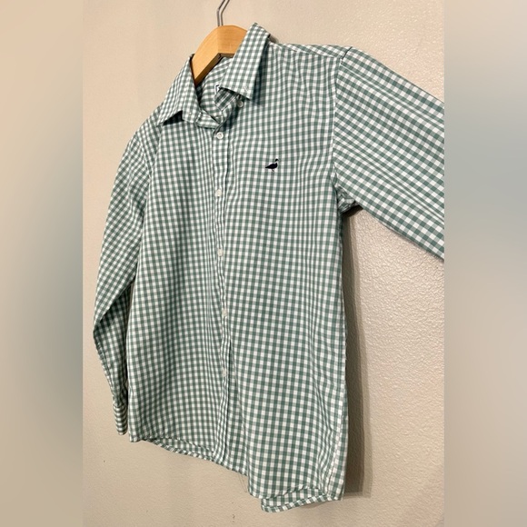 Green Checkered Kids Button Down Shirt - Picture 5 of 7